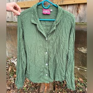 Big Bud Press Green Pantry Button Up M